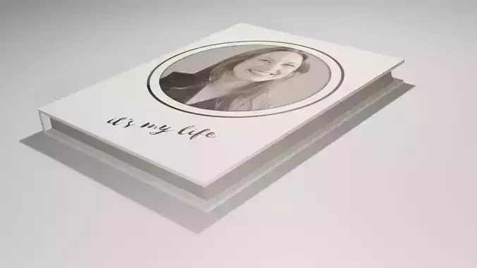 book createdin blender small asset