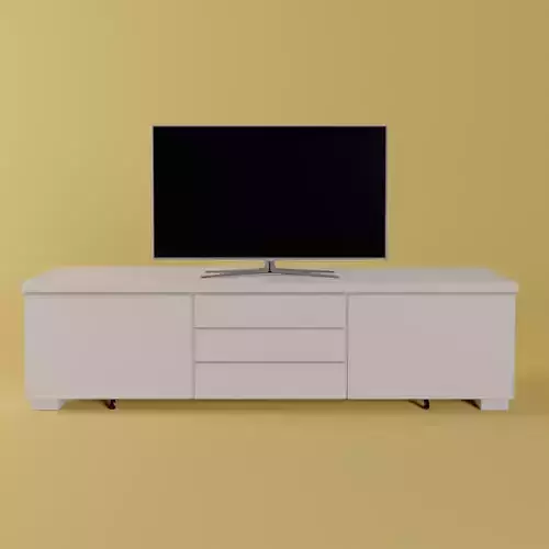 Living Room TV Stand Low-poly 3D model