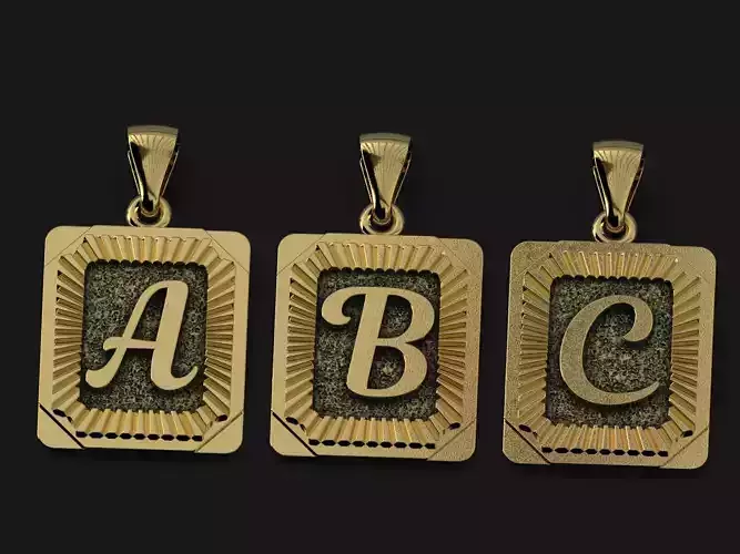 Alphabet Pendant A-Z
