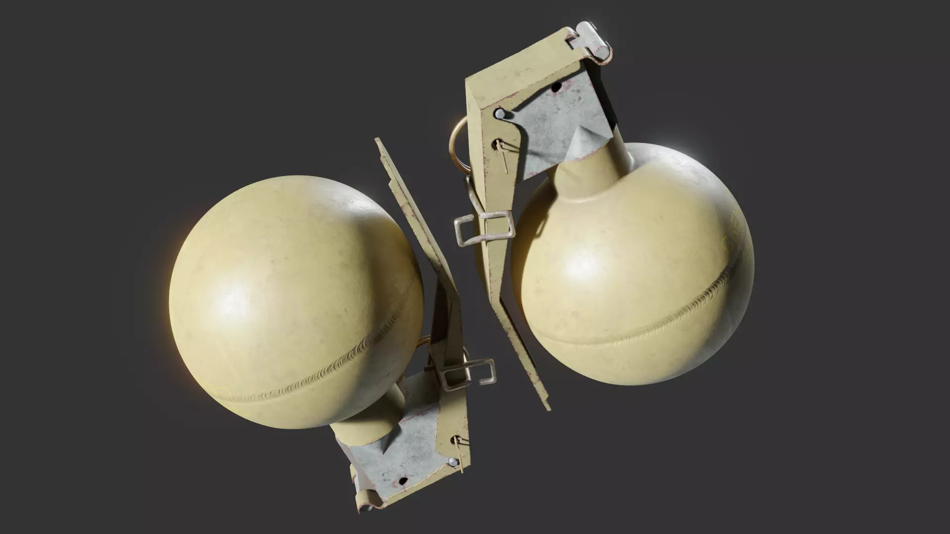 M67 Grenade Low-poly 3D model