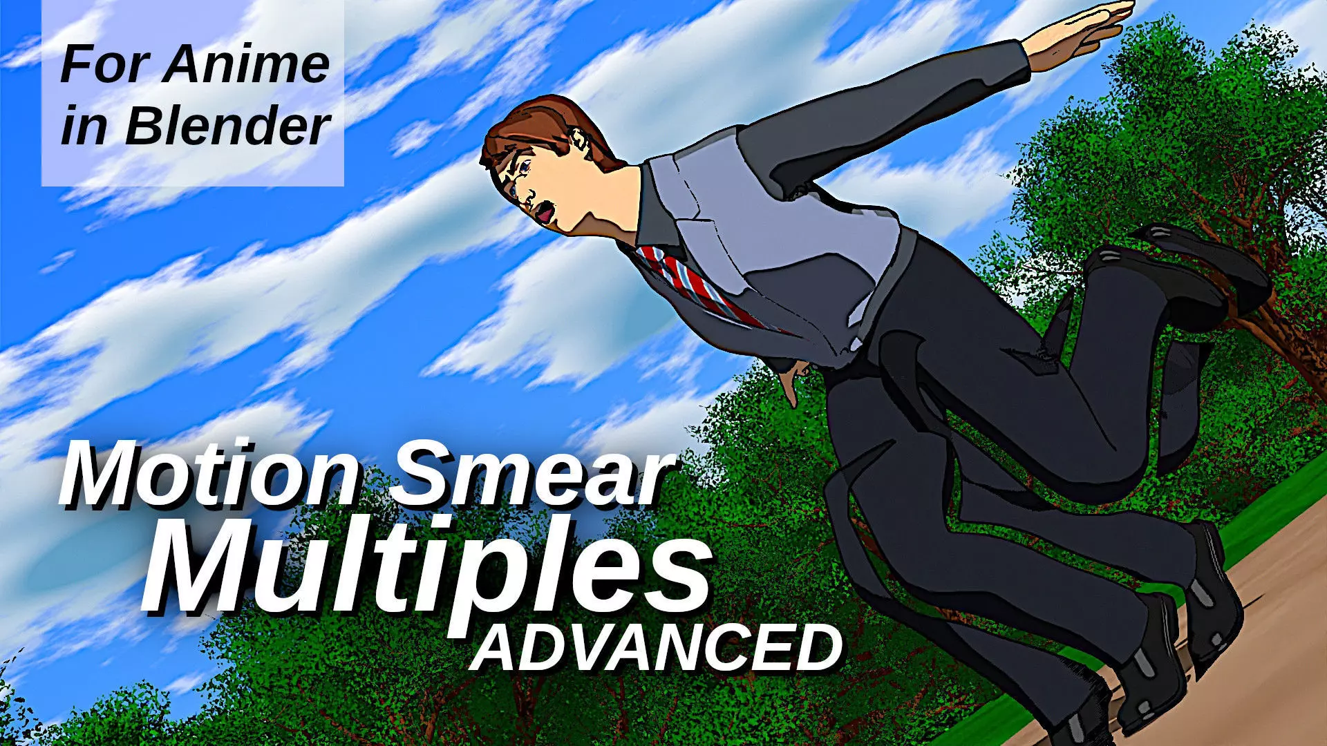 For Anime in Blender - Motion Smear - Multiples ADVANCED 3D model
