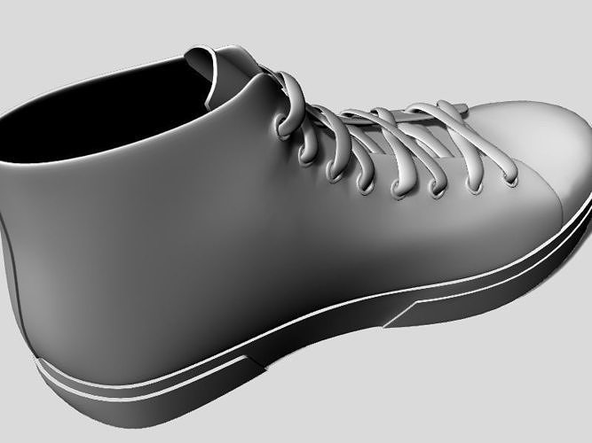 Mens Mesa HighTop Sneakers 3D print model