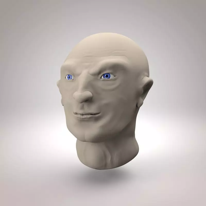Human sculpting brush  3D model_0