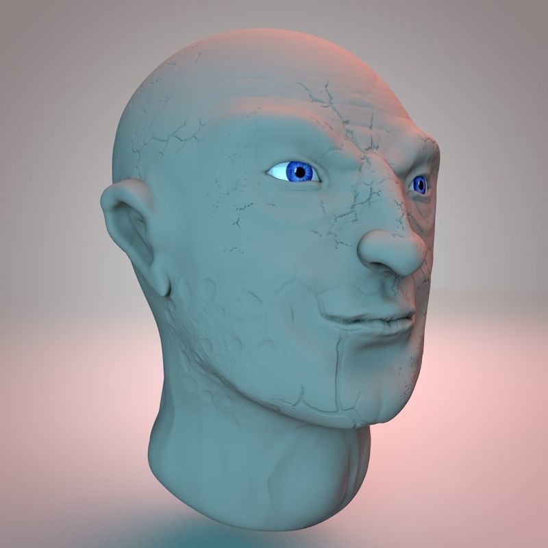 Human sculpting brush  3D model_6