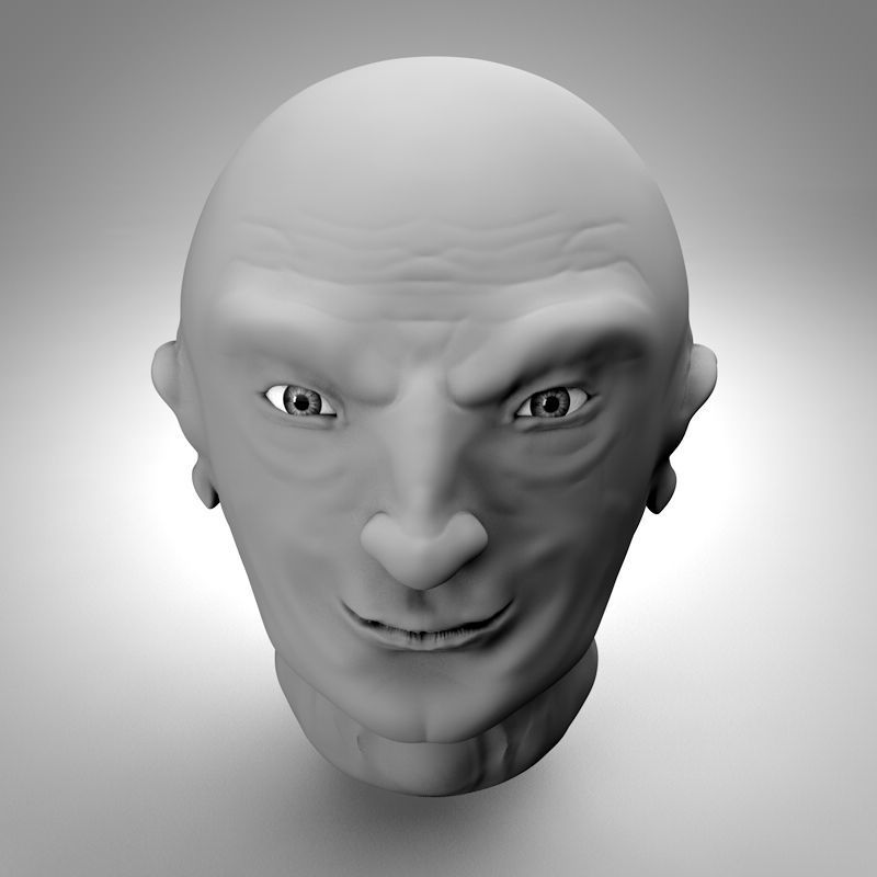 Human sculpting brush  3D model_3