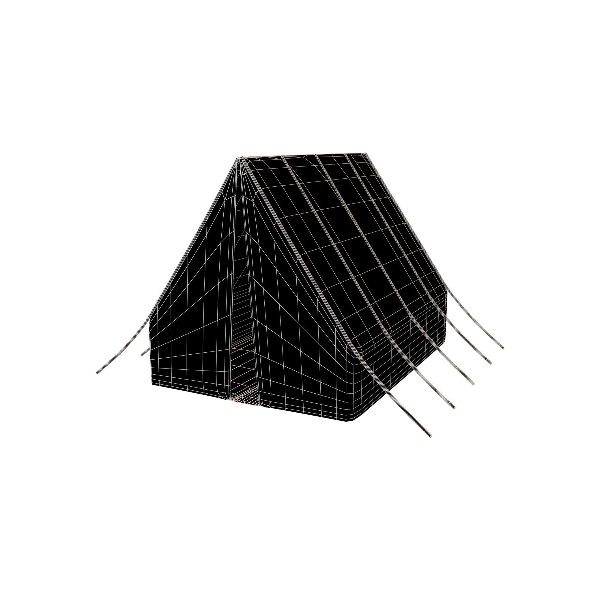 Barracks v1 001 Low-poly 3D model_4