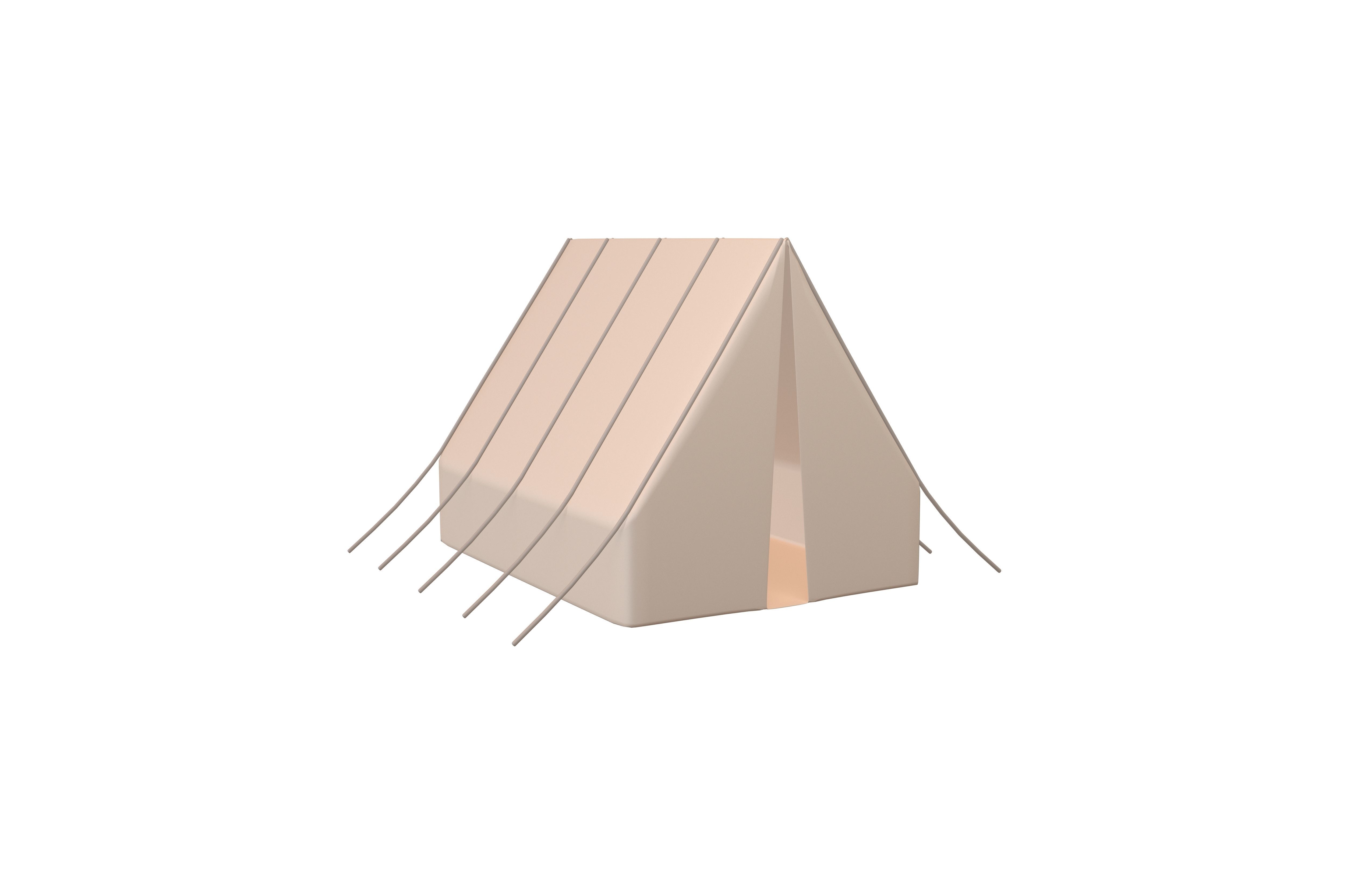 Barracks v1 001 Low-poly 3D model_1
