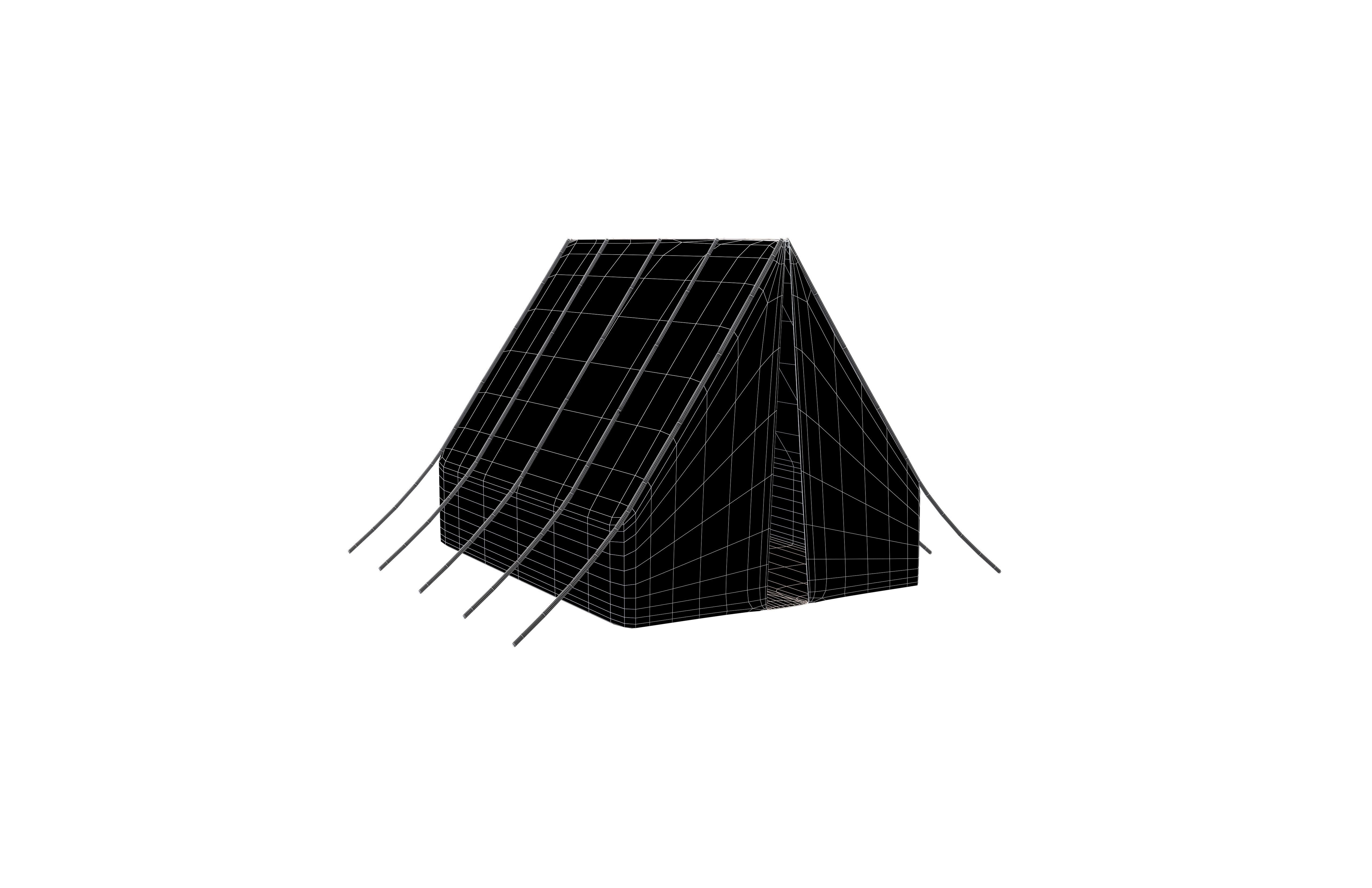 Barracks v1 001 Low-poly 3D model_5