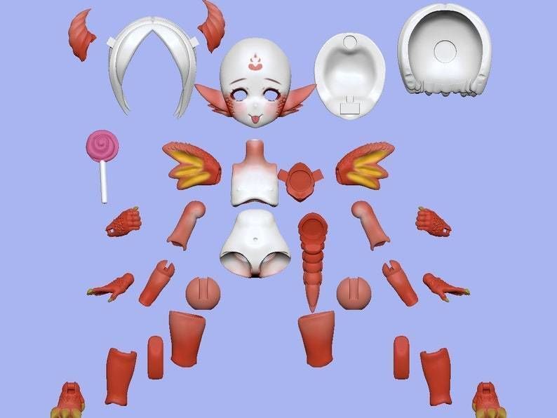 Anya Atelier - Shiro BJD series 3d print file 3D print model_4