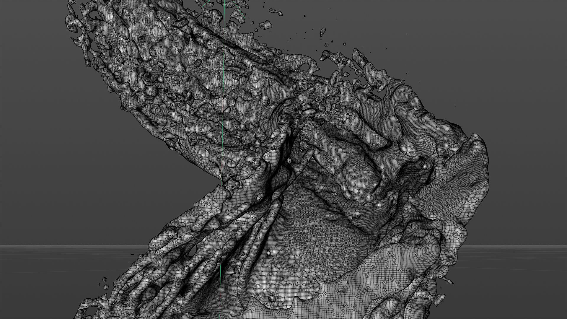 Splash Water Animated 3D model_8