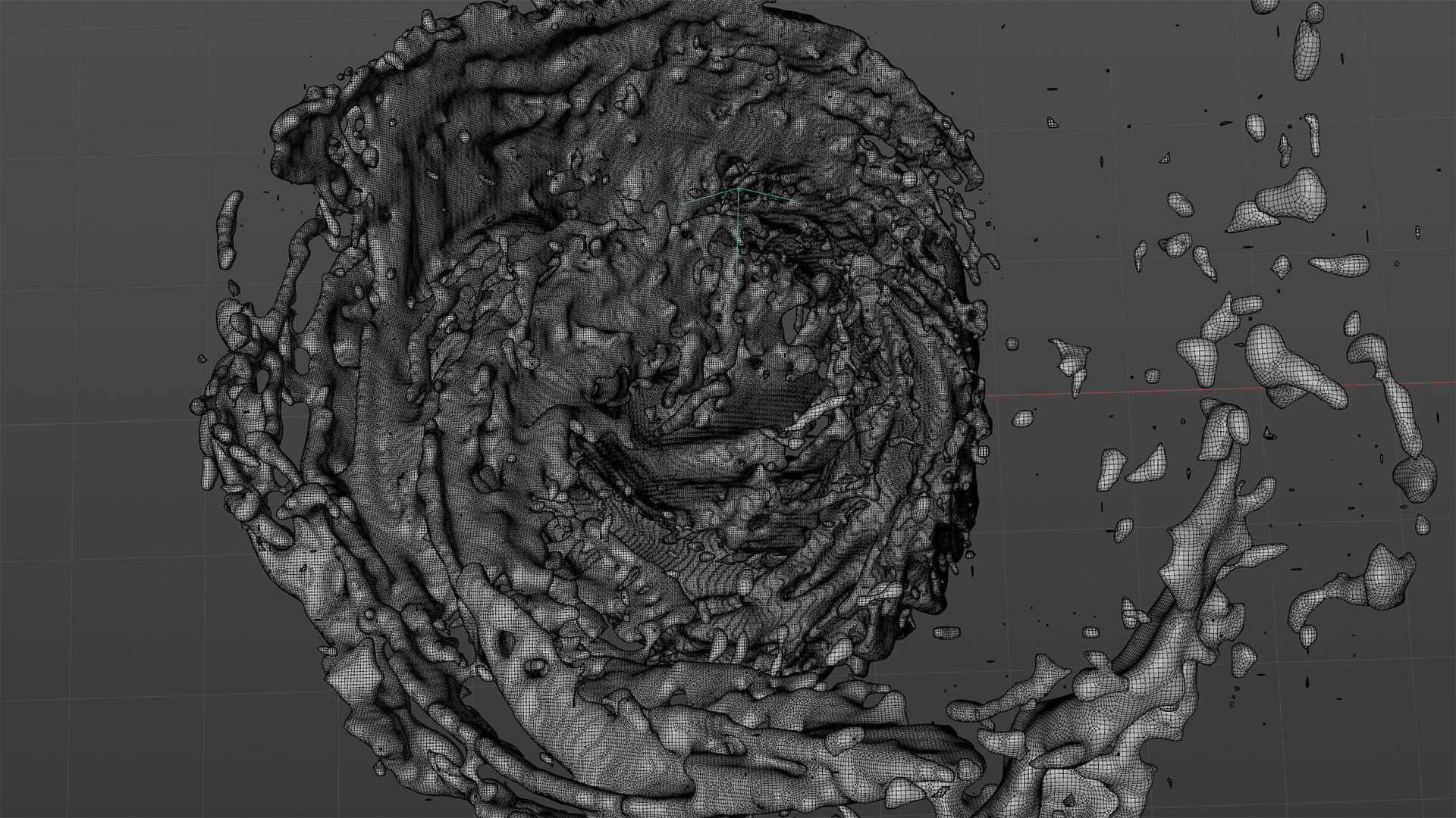 Splash Water Animated 3D model_6