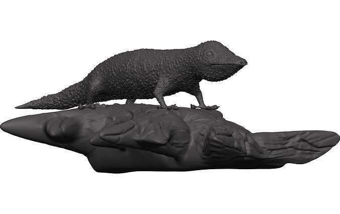 Gecko figurine 3D model