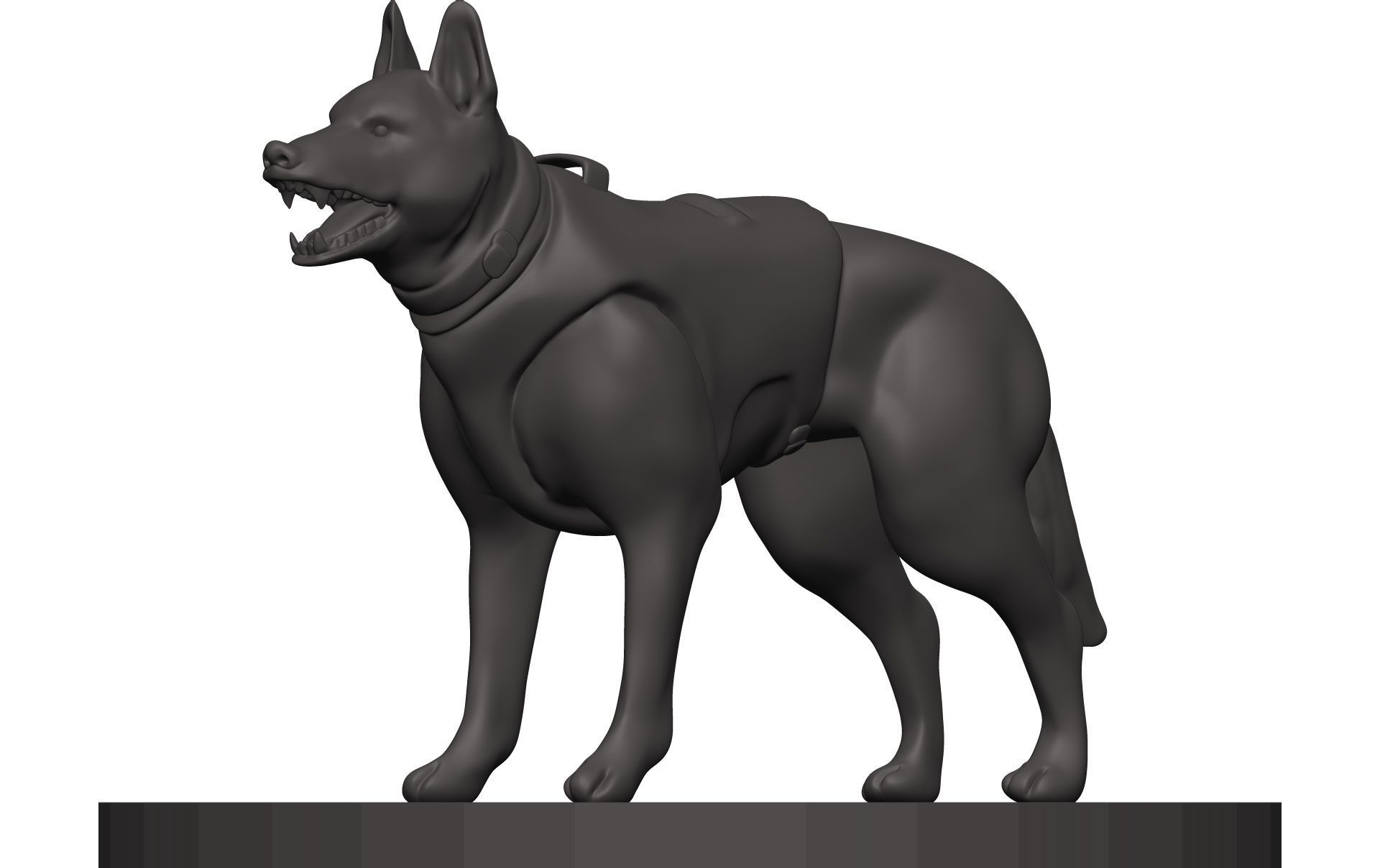 German Shepherd 3D model_2