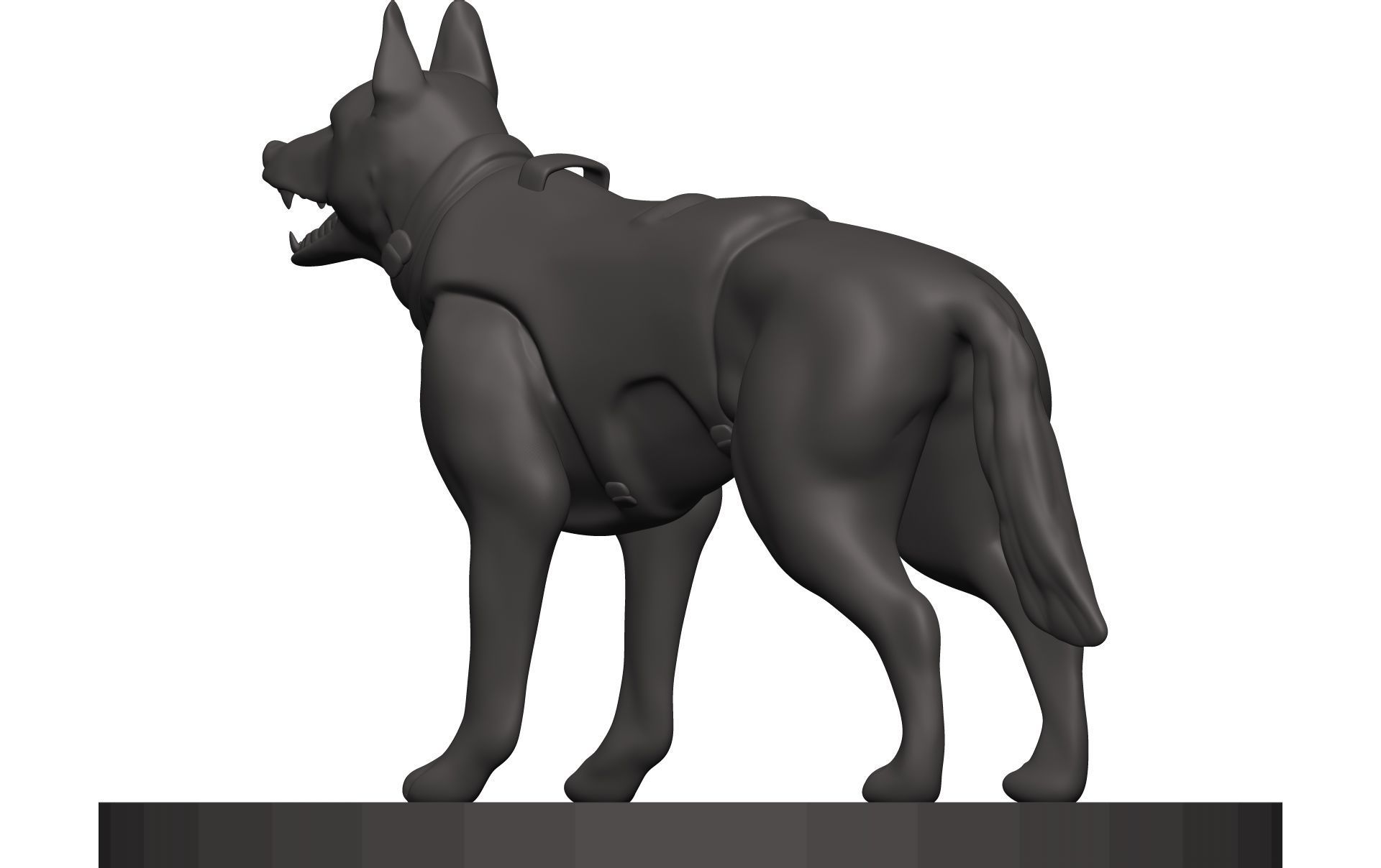 German Shepherd 3D model_4