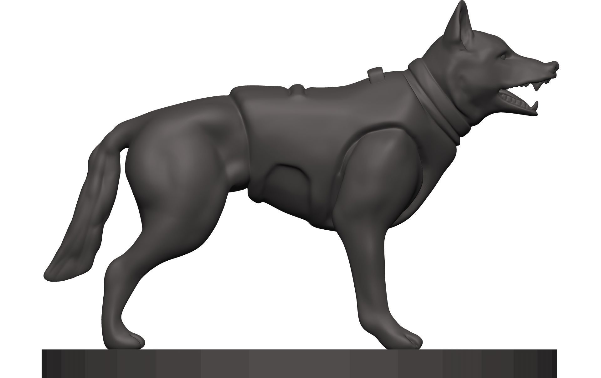 German Shepherd 3D model_6
