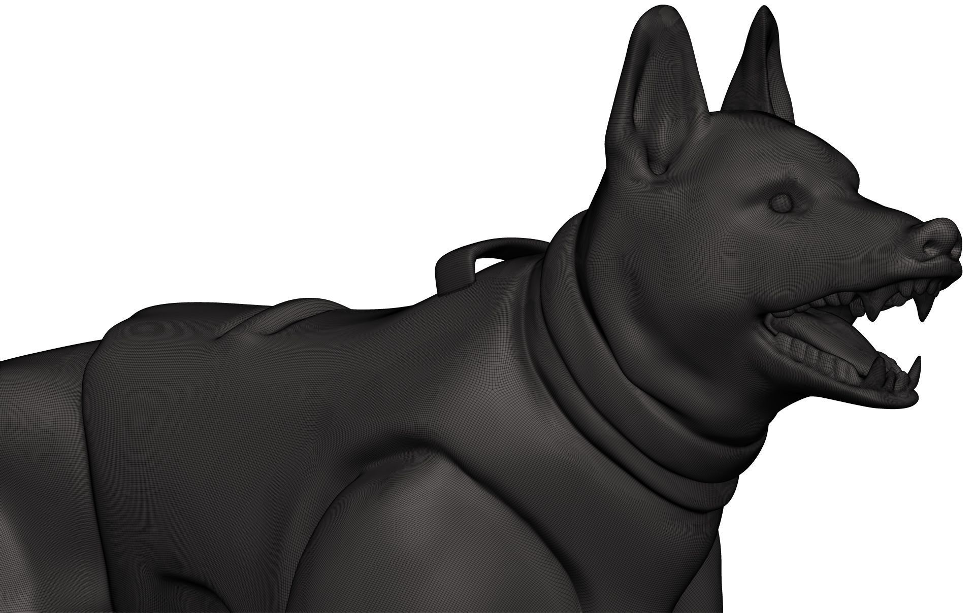German Shepherd 3D model_10