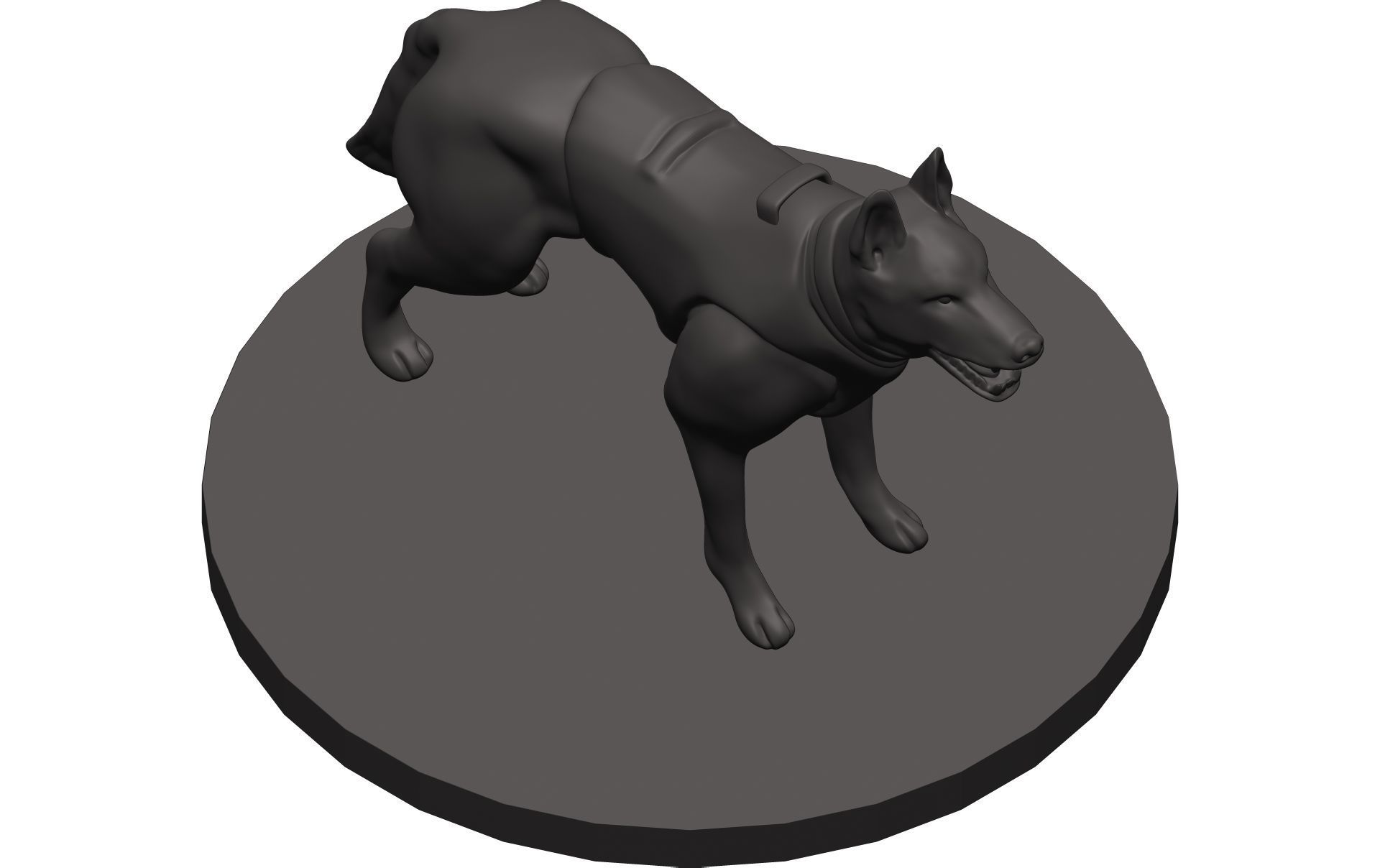 German Shepherd 3D model_7