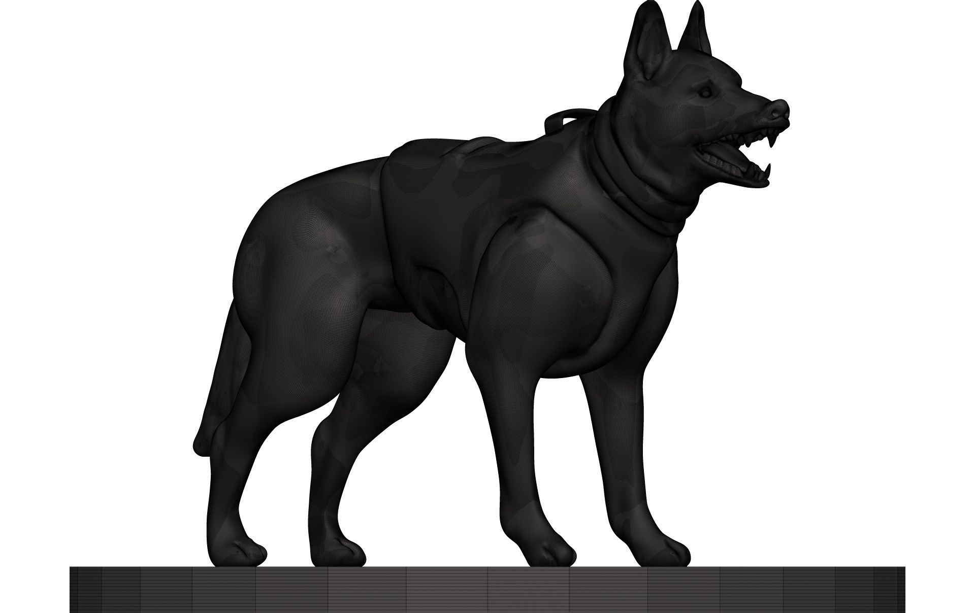 German Shepherd 3D model_9