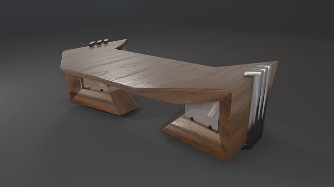 Office Table Low-poly 3D model