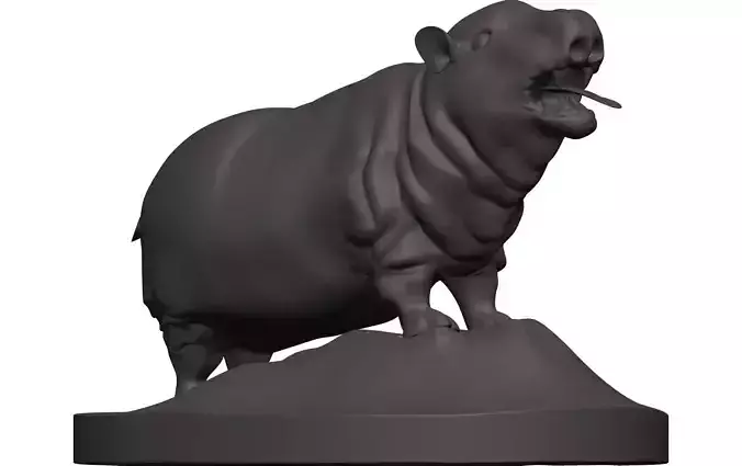 Hippopotamus hogwarts hippogriff figurine