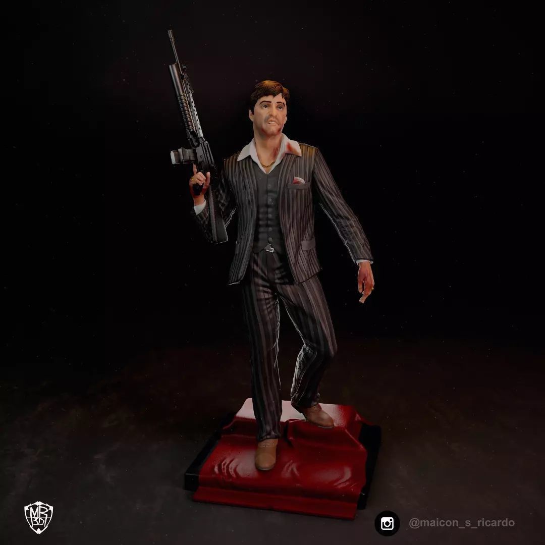 Scarface Tony Montana 3D Model 3D Printable CGTrader Scarface Tony Montana 3D Model 3D Printable CGTrader