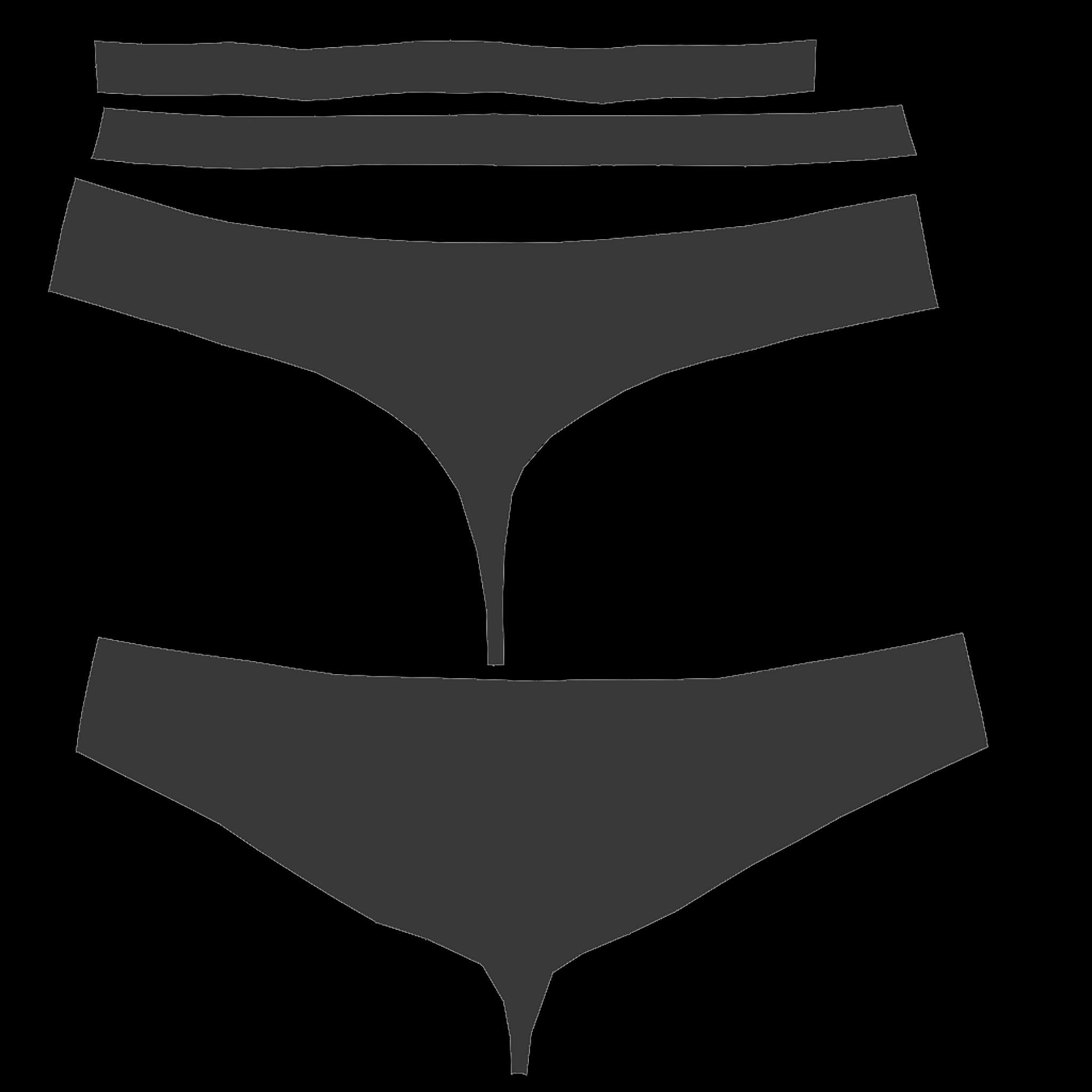 Womens Boy Briefs Low-poly 3D model_14