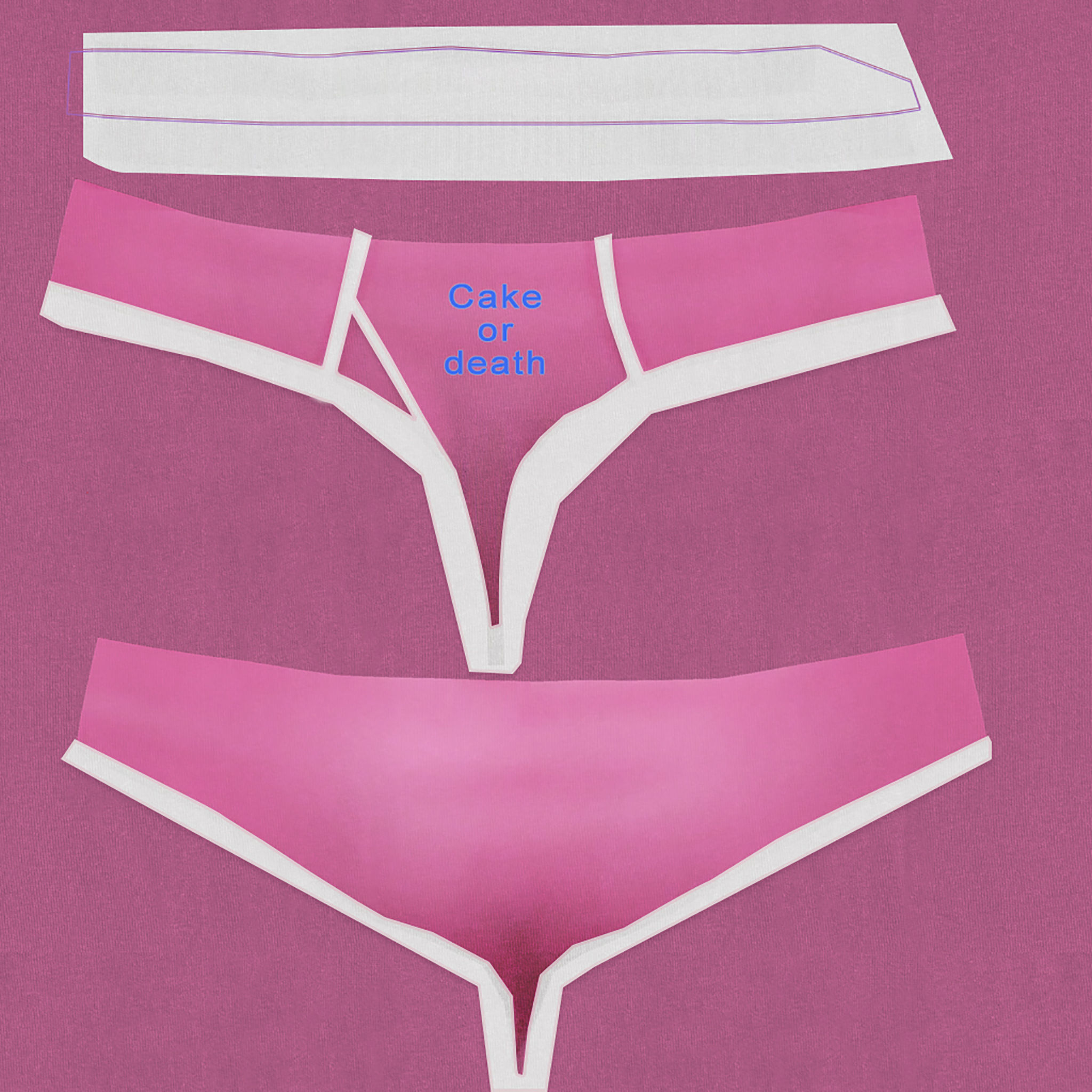 Womens Boy Briefs Low-poly 3D model_10