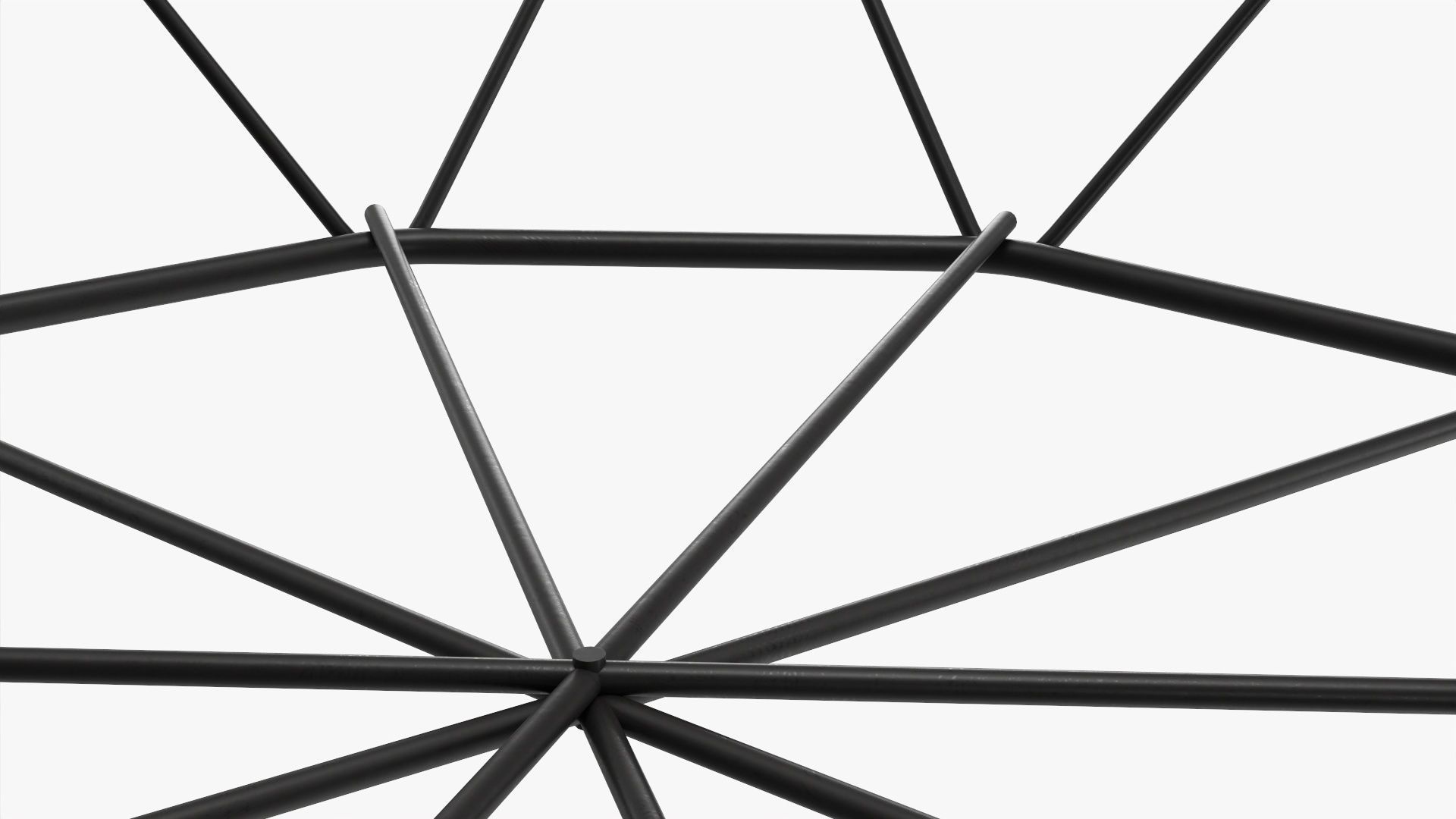 Round serving wire basket 3D model_3