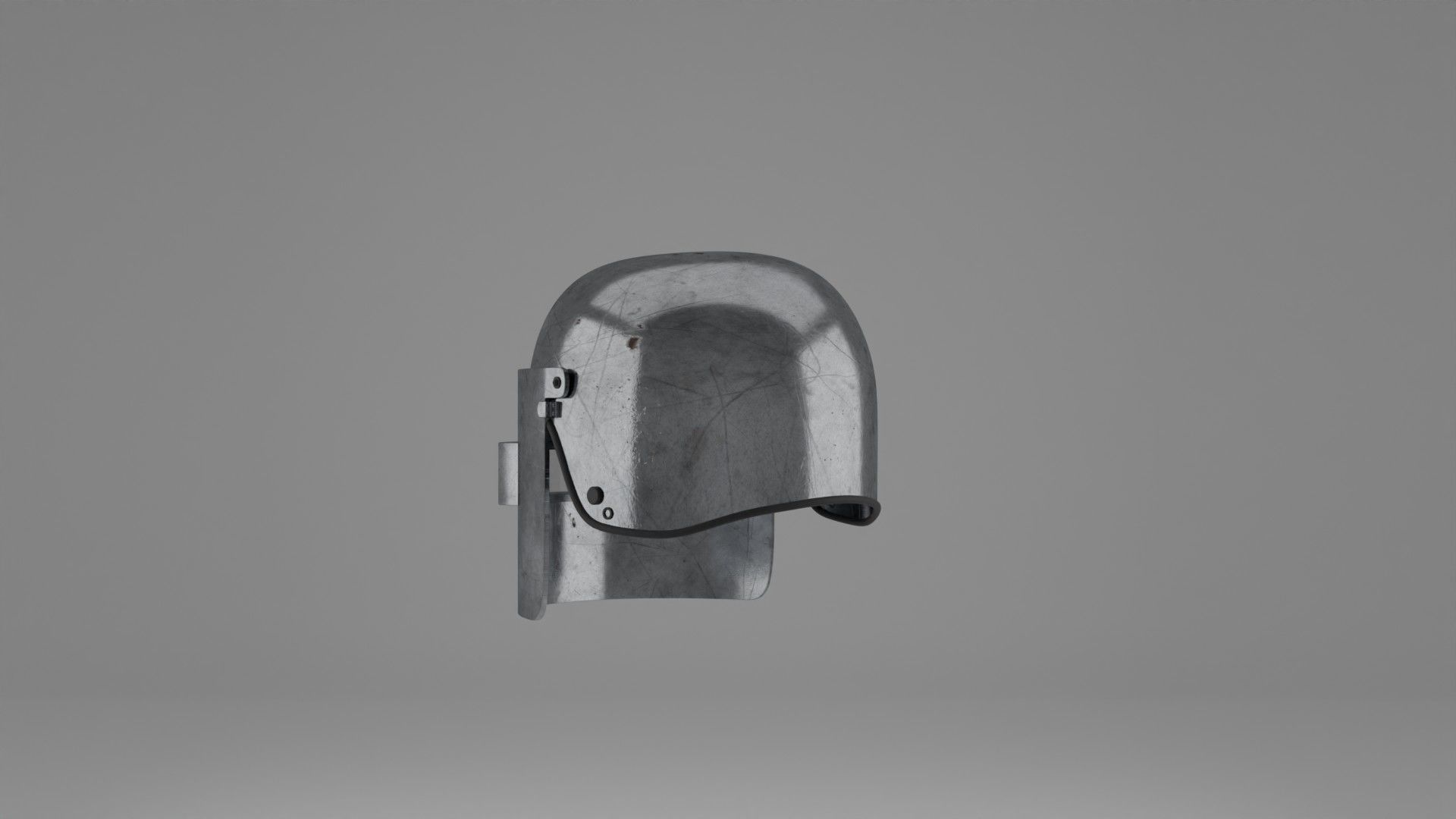 War Helmet - Game Ready 3D model_21