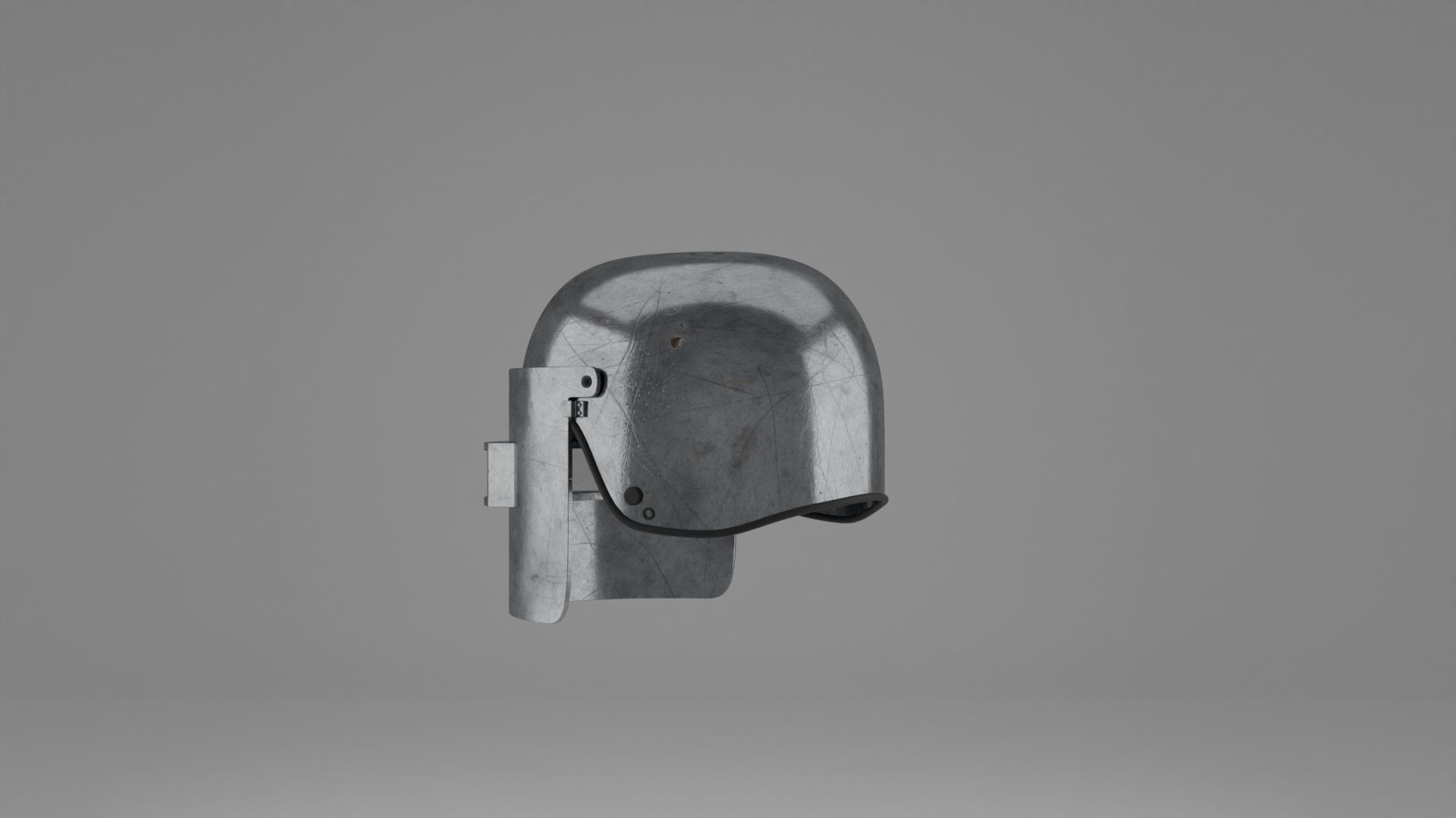 War Helmet - Game Ready 3D model_22