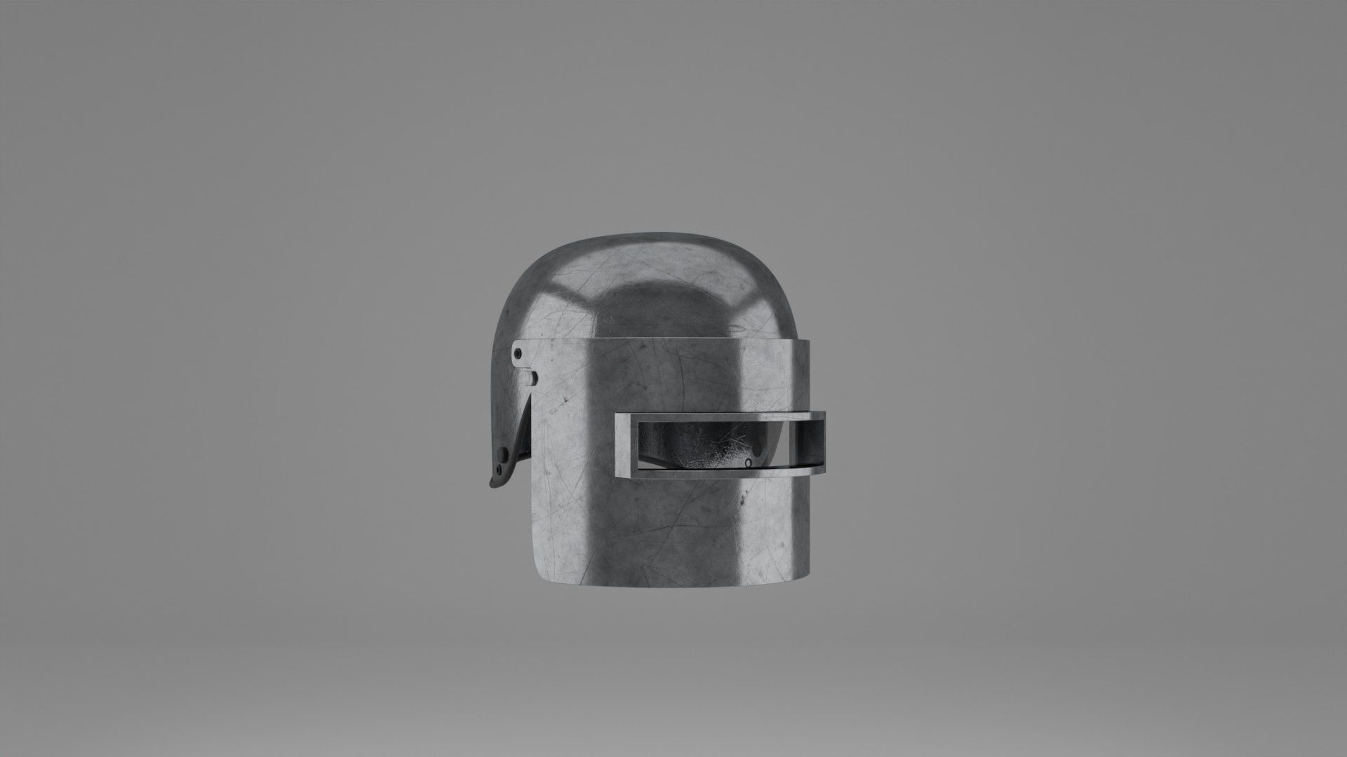 War Helmet - Game Ready 3D model_8