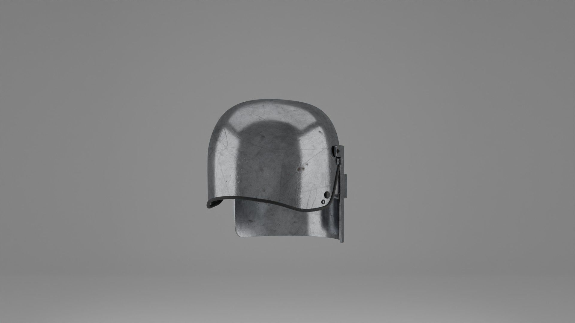 War Helmet - Game Ready 3D model_16