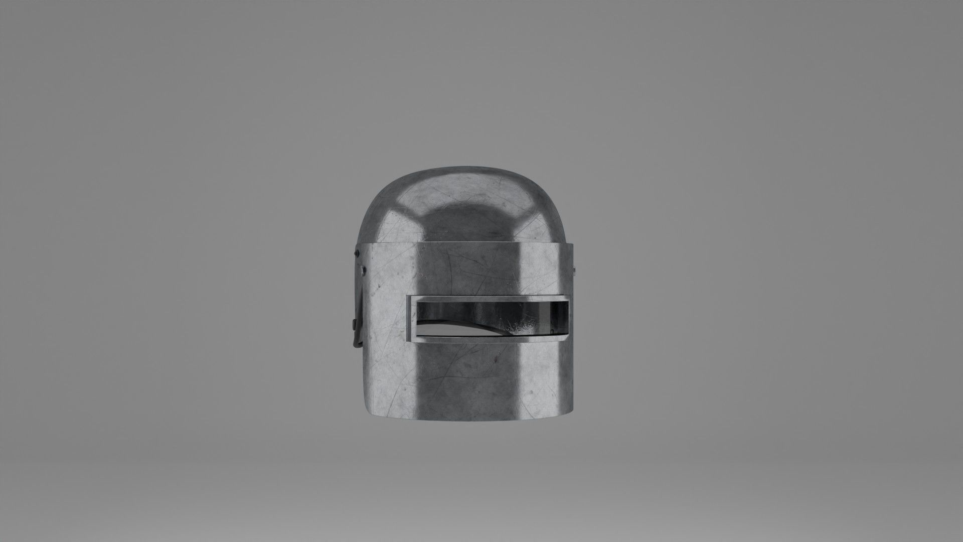 War Helmet - Game Ready 3D model_7