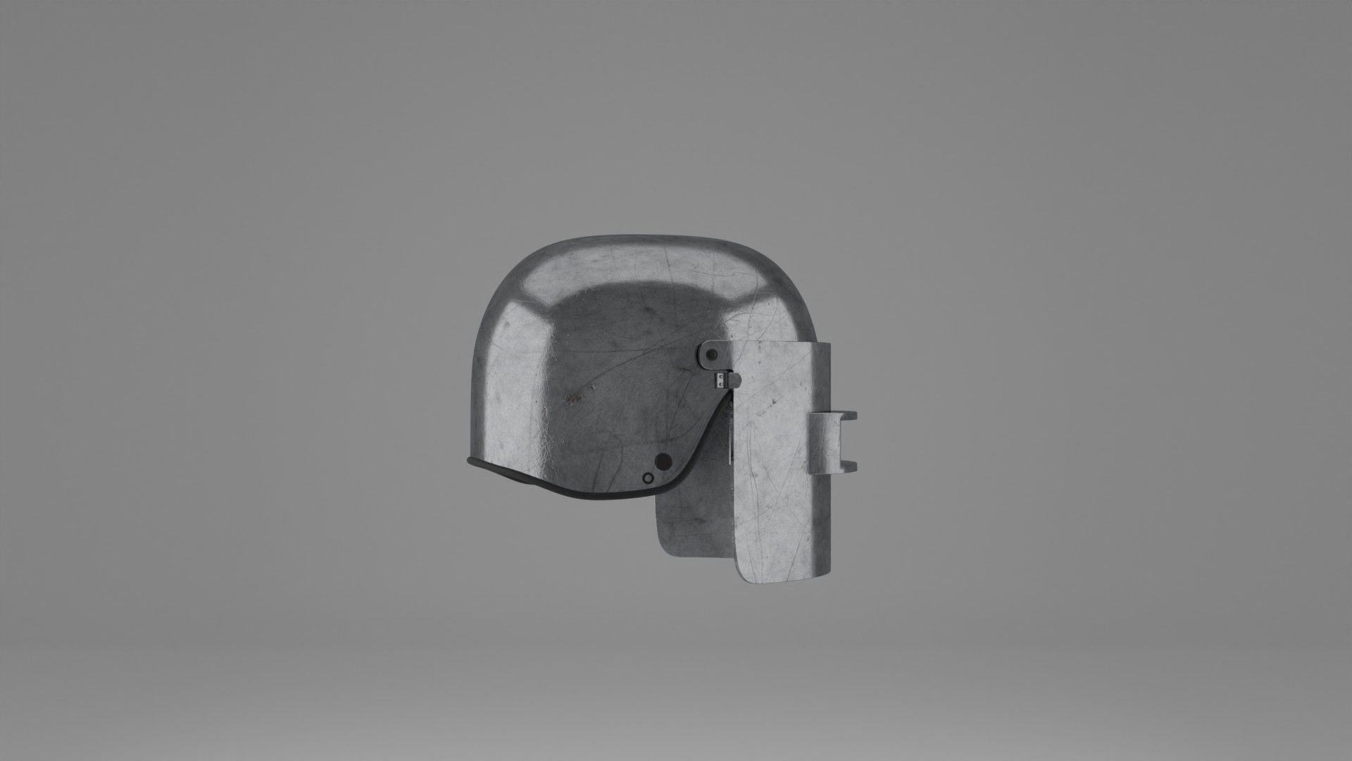 War Helmet - Game Ready 3D model_13