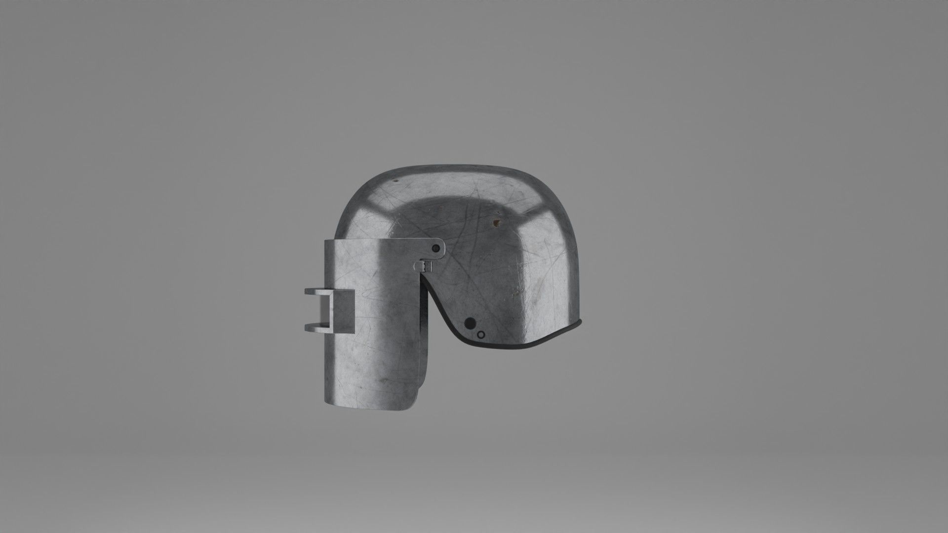 War Helmet - Game Ready 3D model_24