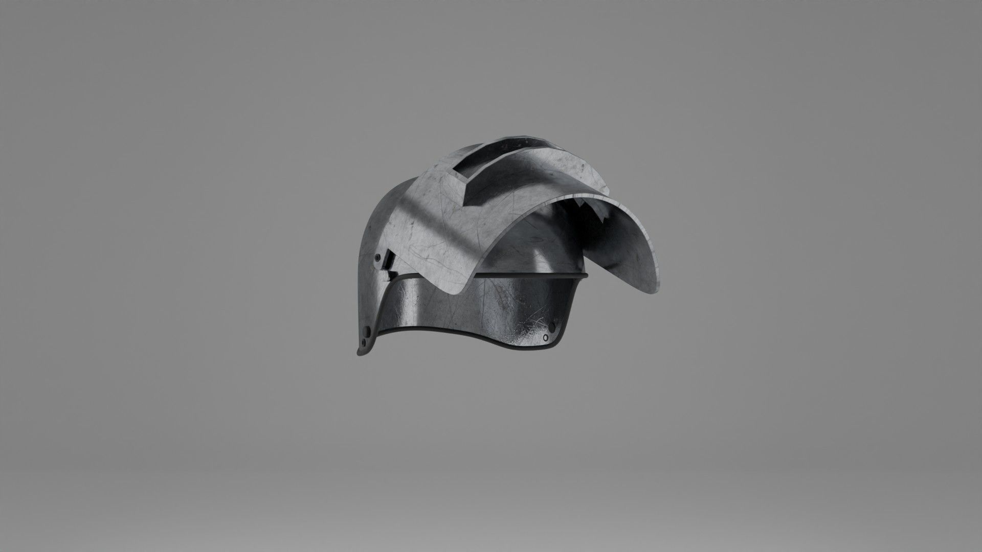 War Helmet - Game Ready 3D model_26