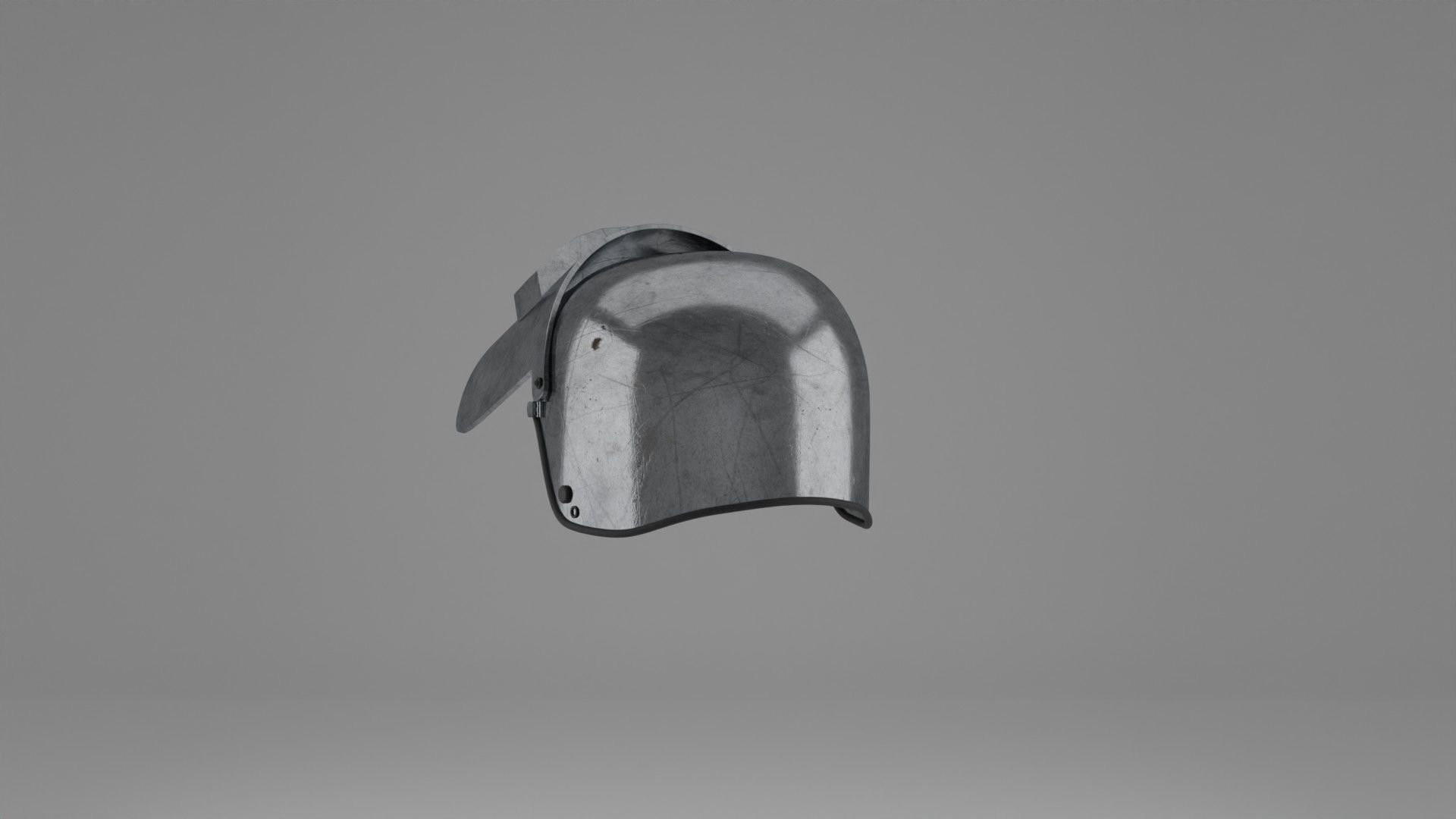War Helmet - Game Ready 3D model_29