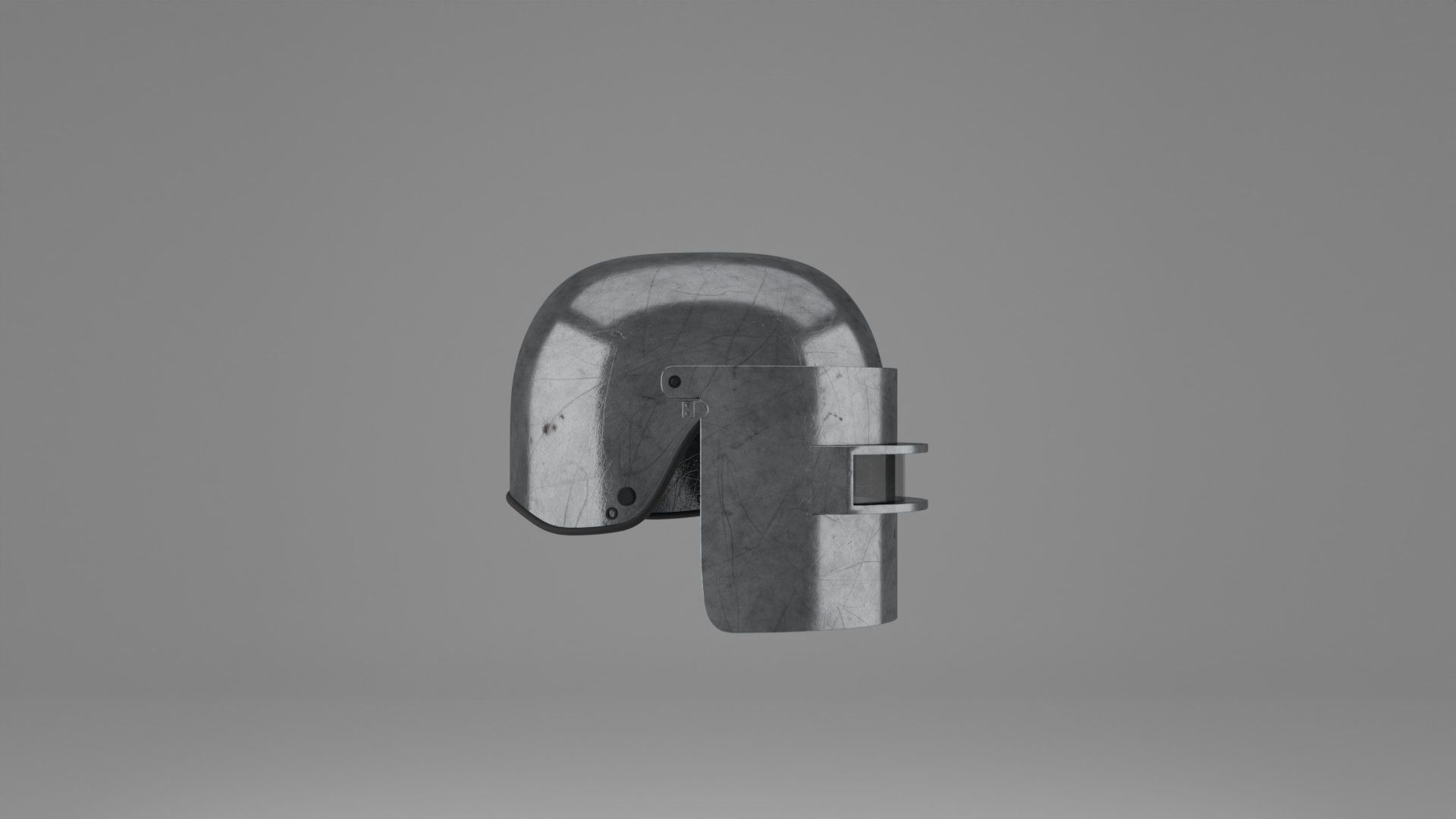 War Helmet - Game Ready 3D model_11