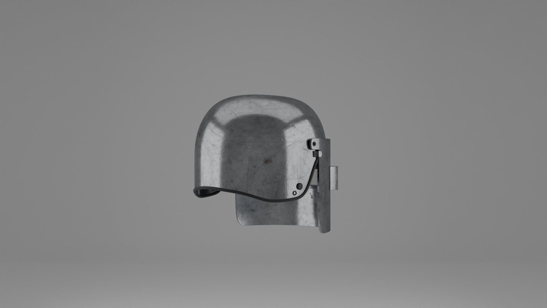 War Helmet - Game Ready 3D model_15
