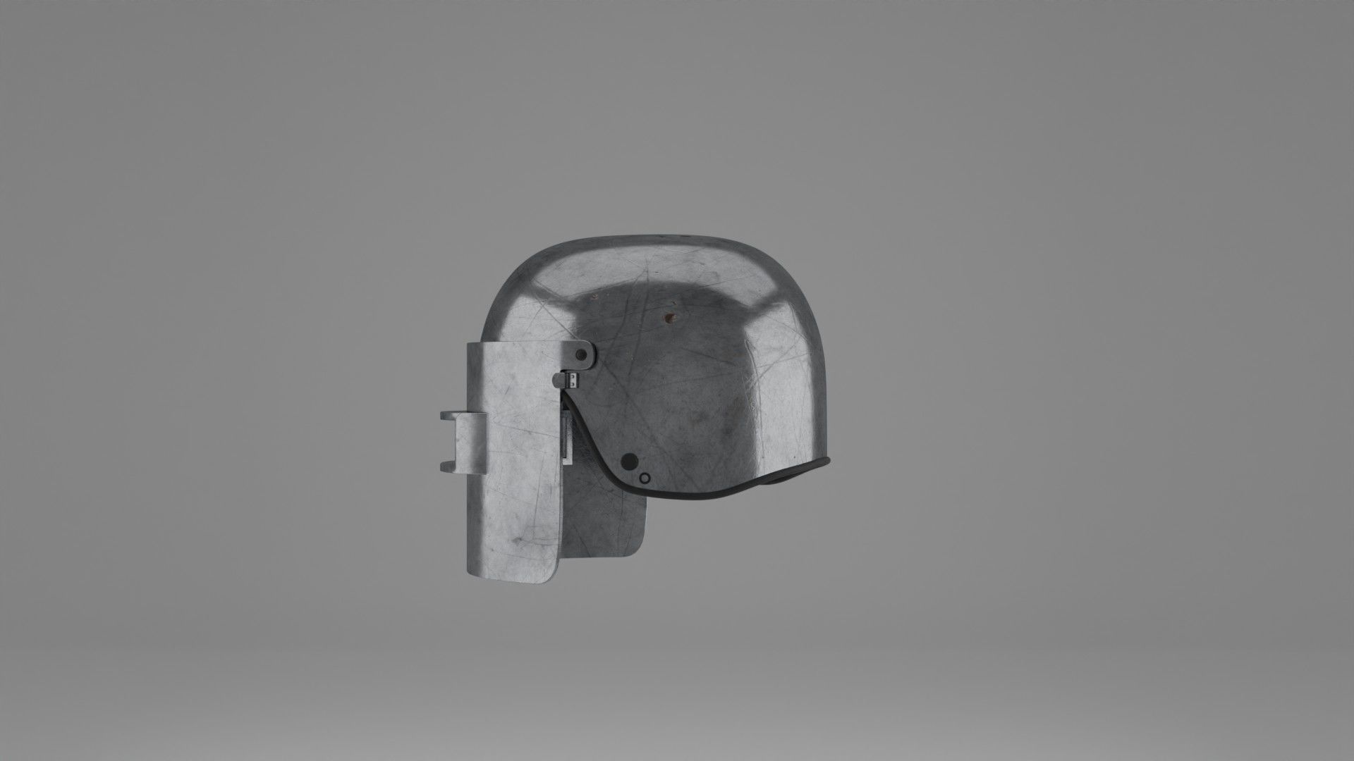 War Helmet - Game Ready 3D model_23