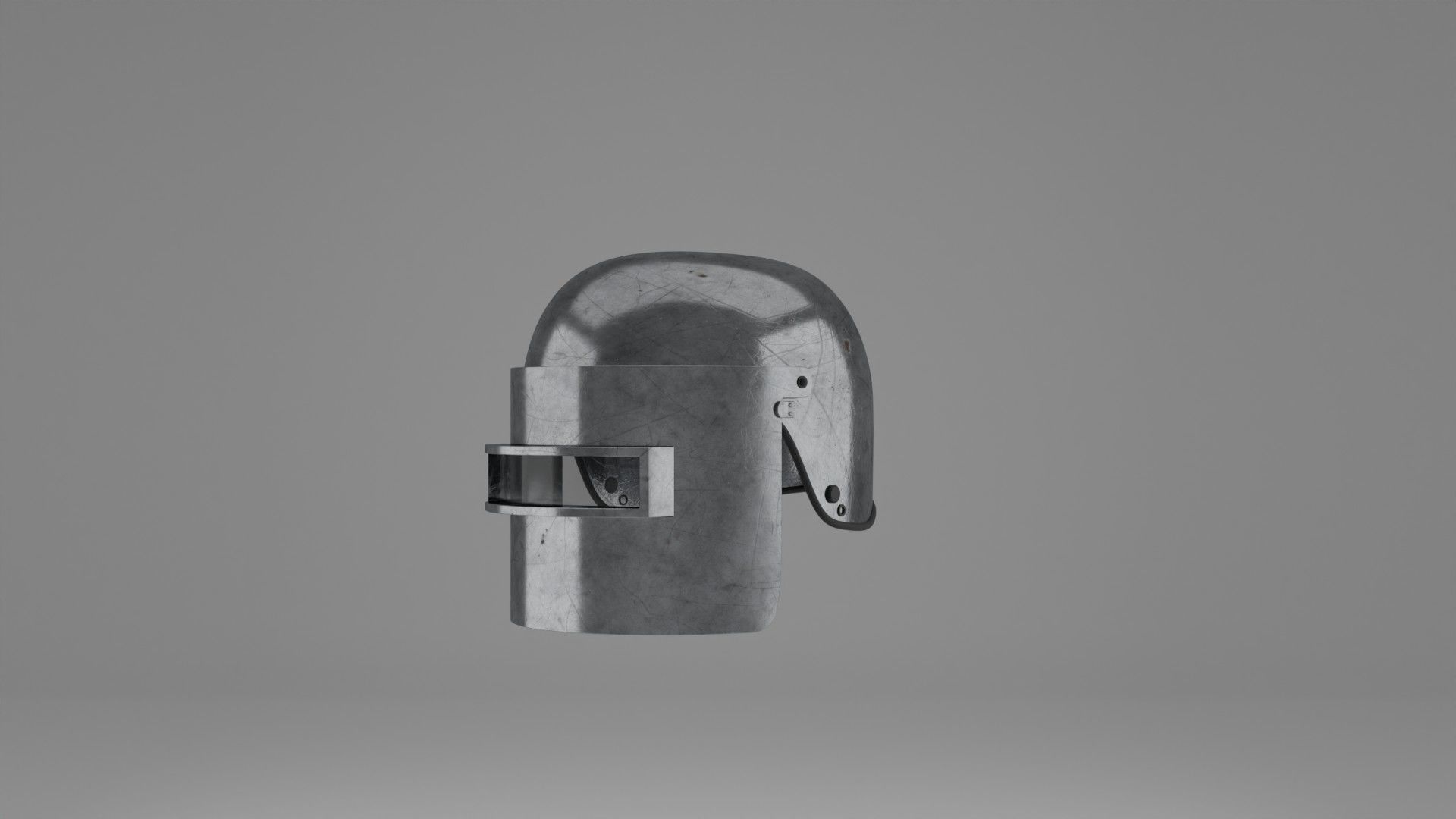 War Helmet - Game Ready 3D model_3