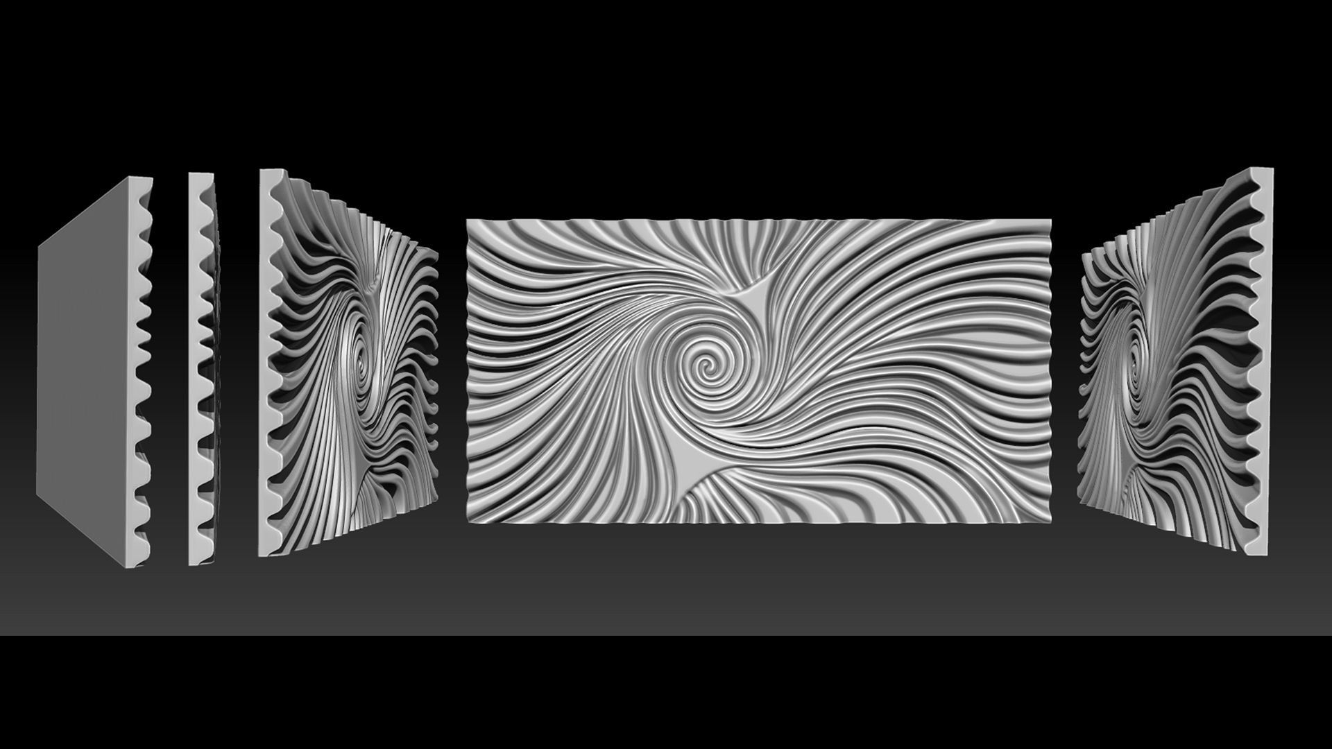 Relief carving model for CNC router 3D print model_7