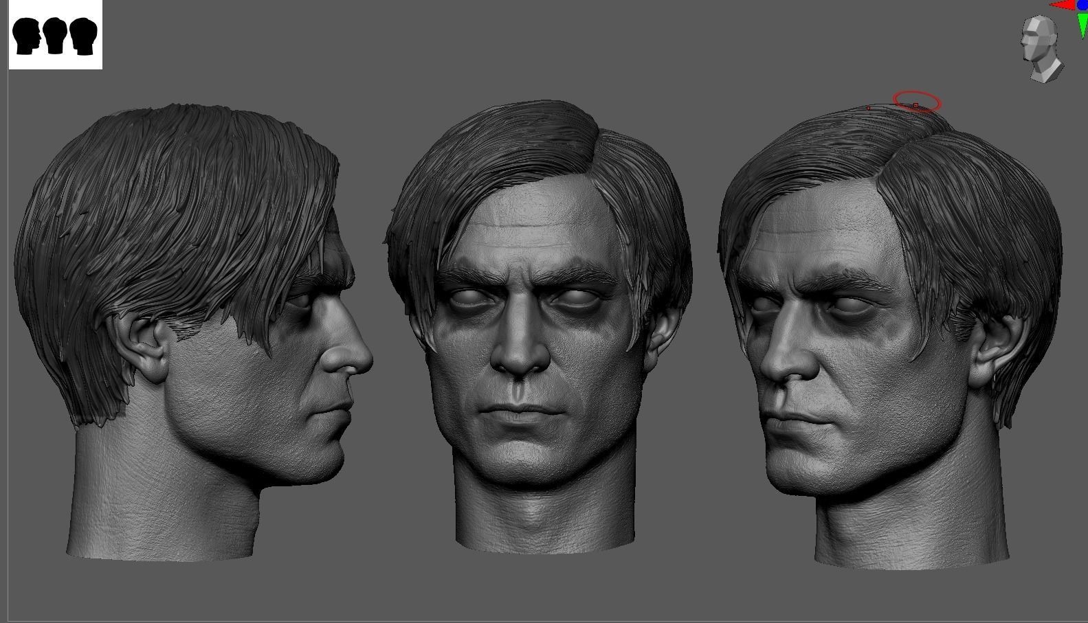 Robert Pattinson - Bruce Wayne Head-Batman 3D print model_3