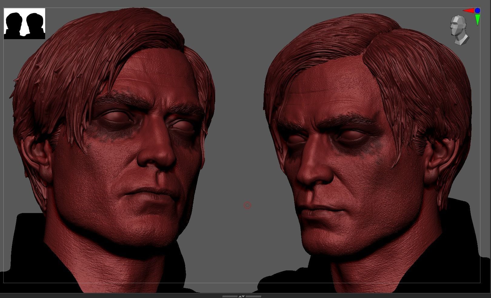 Robert Pattinson - Bruce Wayne Head-Batman 3D print model_8