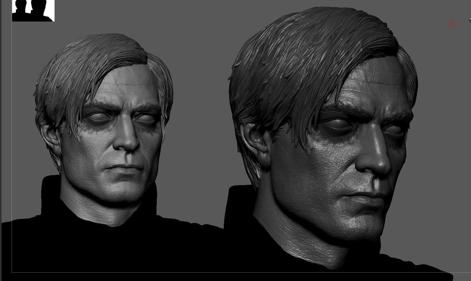 Robert Pattinson - Bruce Wayne Head-Batman 3D print model_6