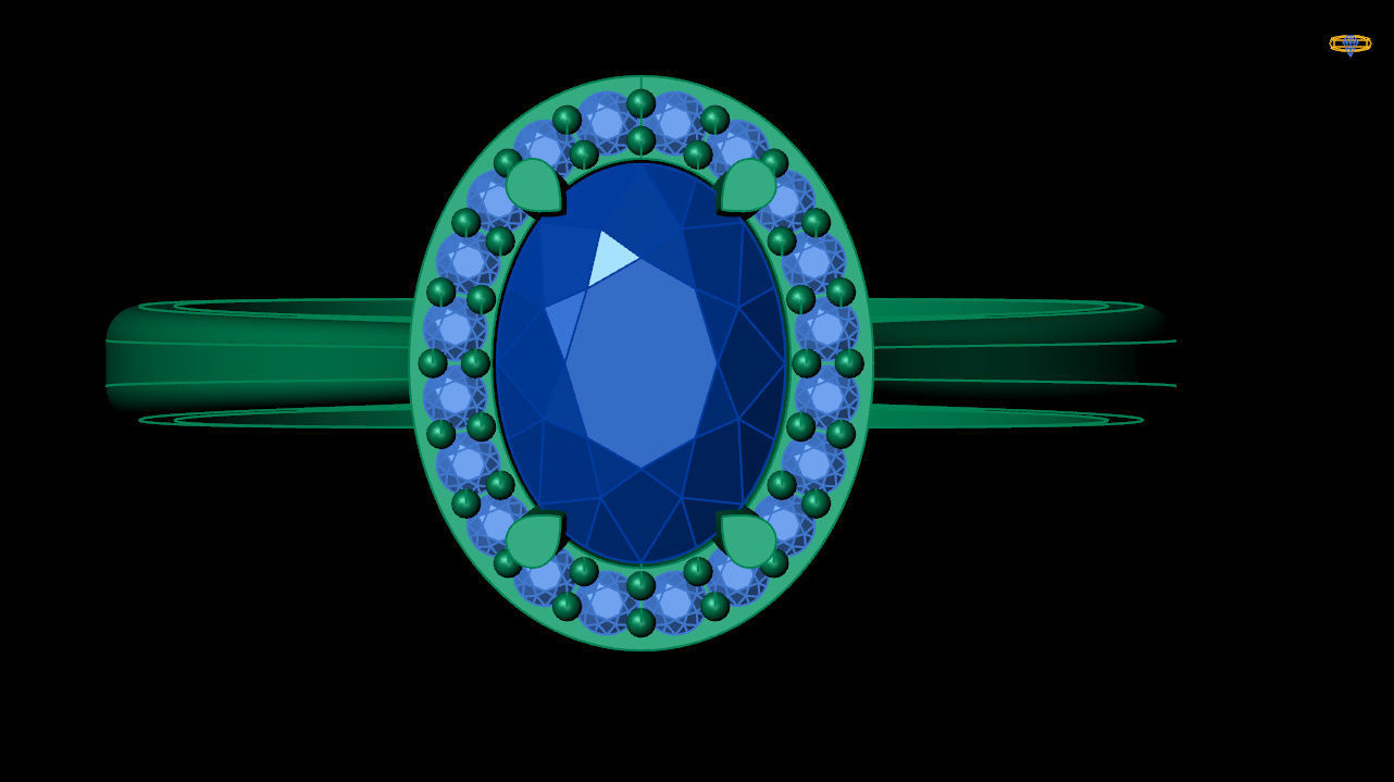 oval engagement ring 3d file 3D print model_12