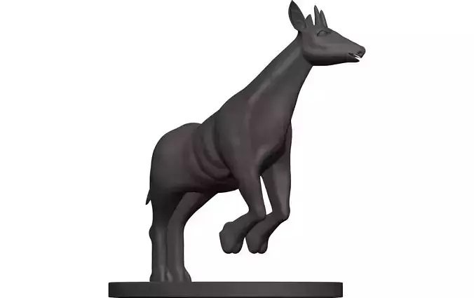 Okapi giraffe statue
