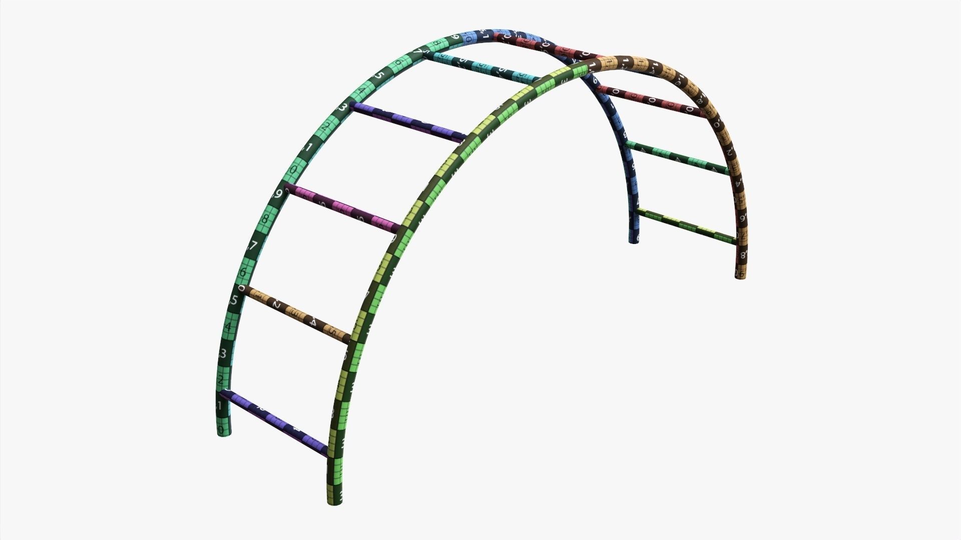 Climbing monkey 01 3D model_7