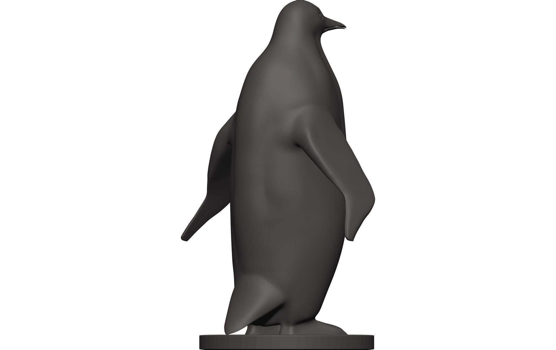 Penguin statue 3D model_6