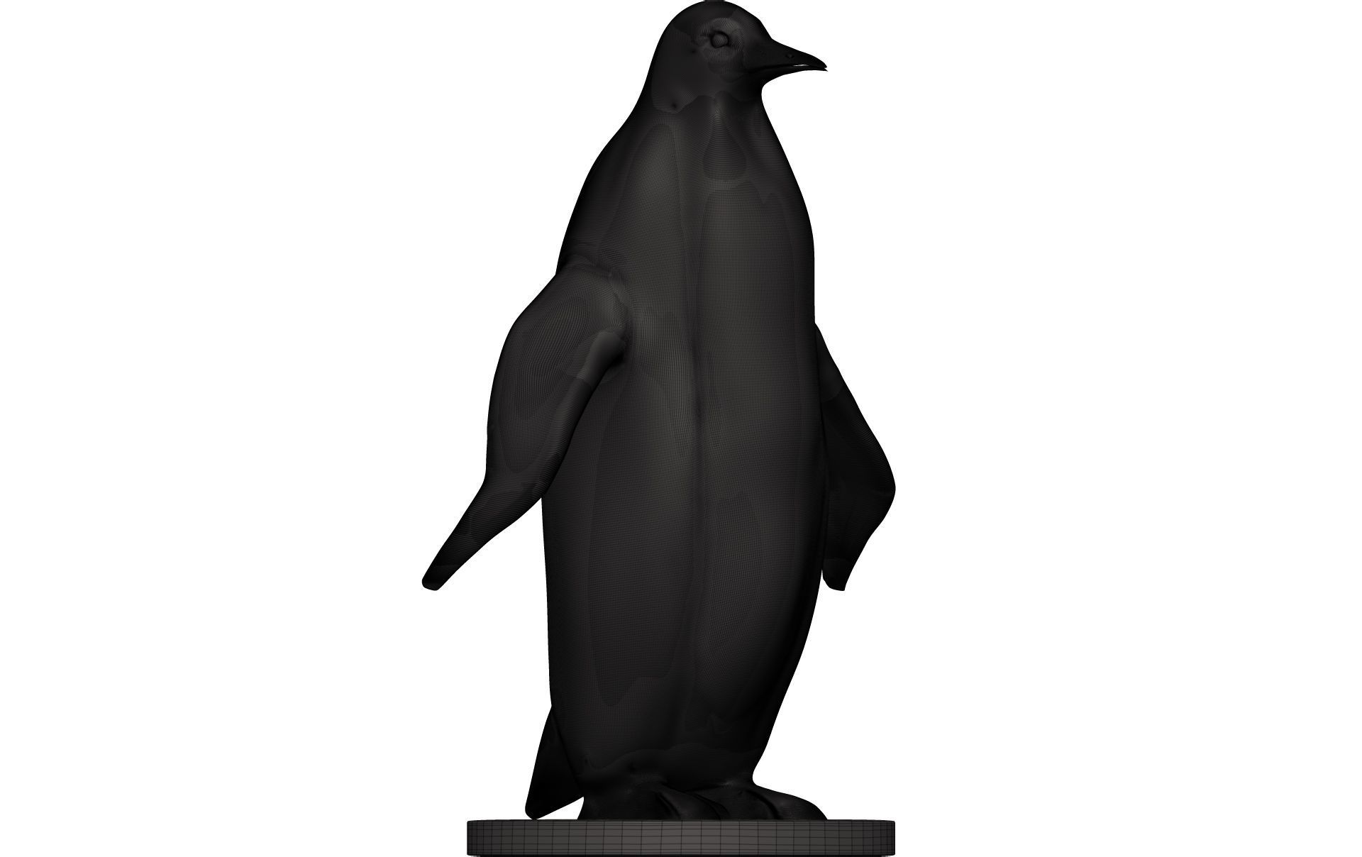 Penguin statue 3D model_8
